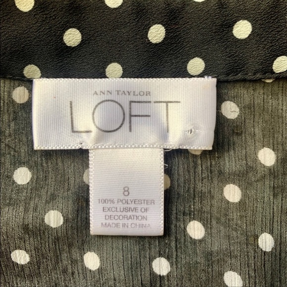 Loft Polka Dot Button Down Top - Picture 6 of 6